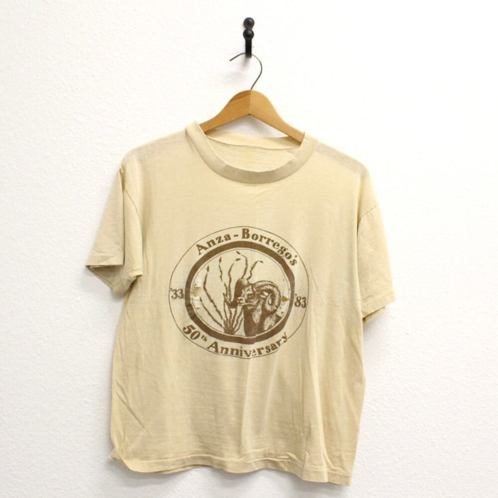 Vintage Anza-Borrego's 50th Anniversary Bighorn Sheep T Shirt Medium